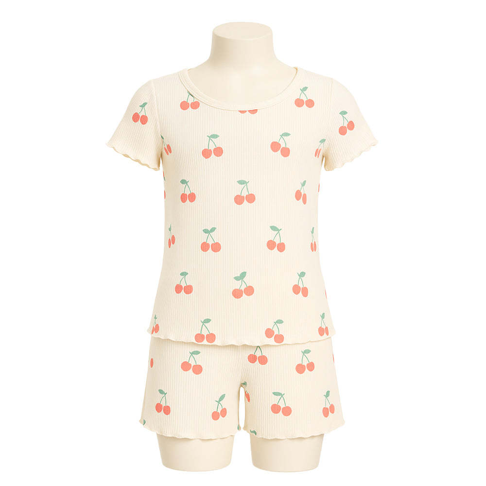 Vibrant Art Printed Pajama Top And Shorts Set