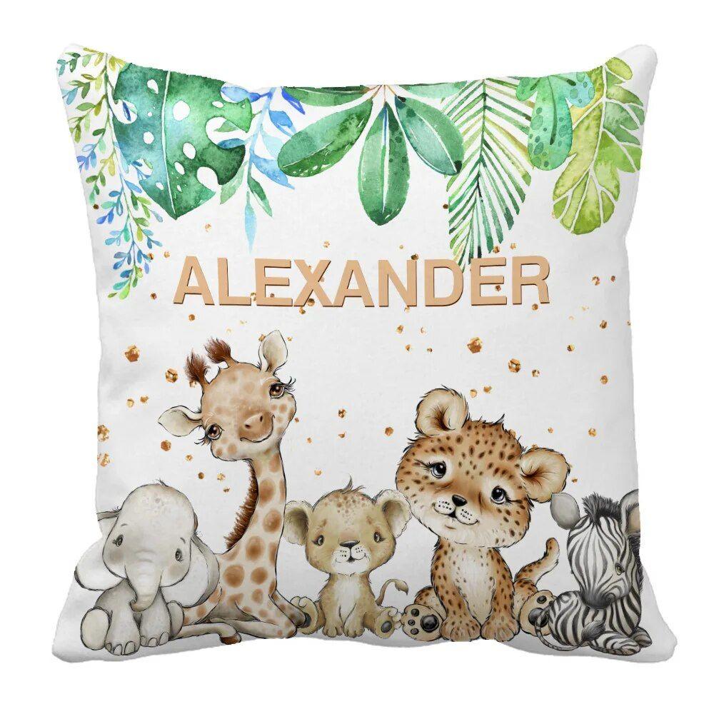 Custom Name Safari Wildlife Bedding Set-Children Pajamas