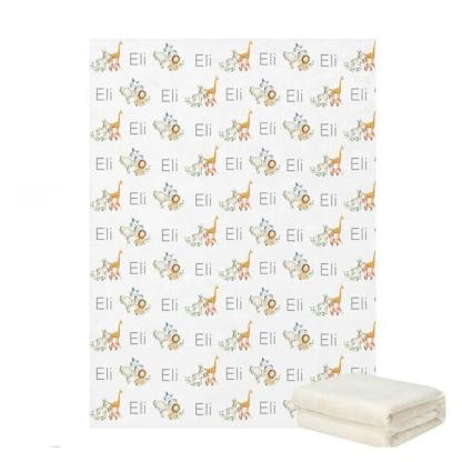 Custom Name Jungle Animals Crib Bedding-Children Pajamas