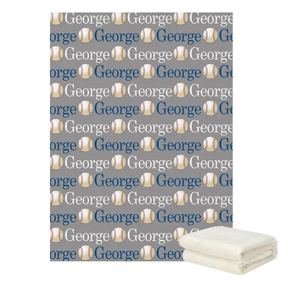 Personalized Soccer Blanket – Custom Baby Gift with Name-Children Pajamas