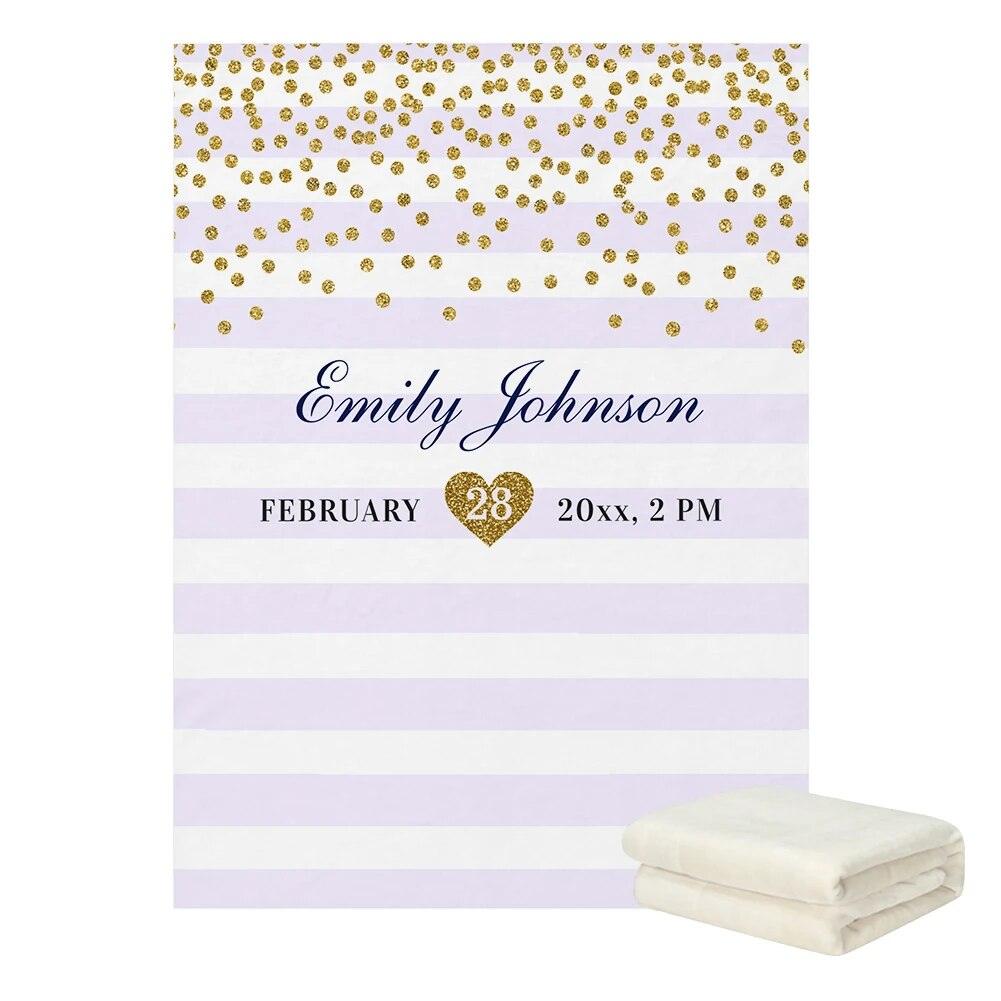 Custom Stripe Cozy Blanket-Children Pajamas