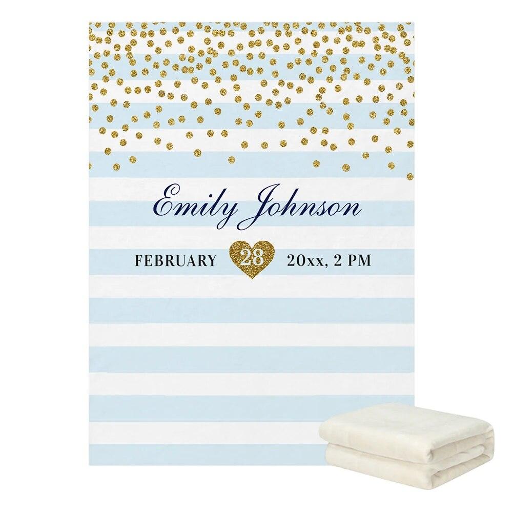 Custom Stripe Cozy Blanket-Children Pajamas