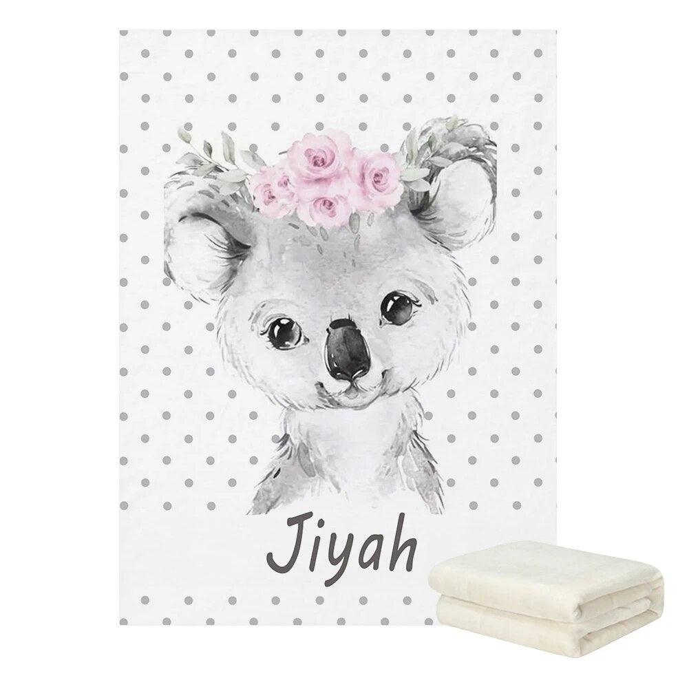 Custom Woodland Animal Blanket-Children Pajamas