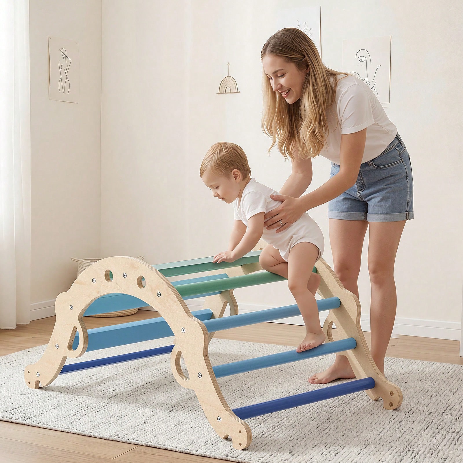 , 9 In 1 Toddler Climbing Toys Indoor