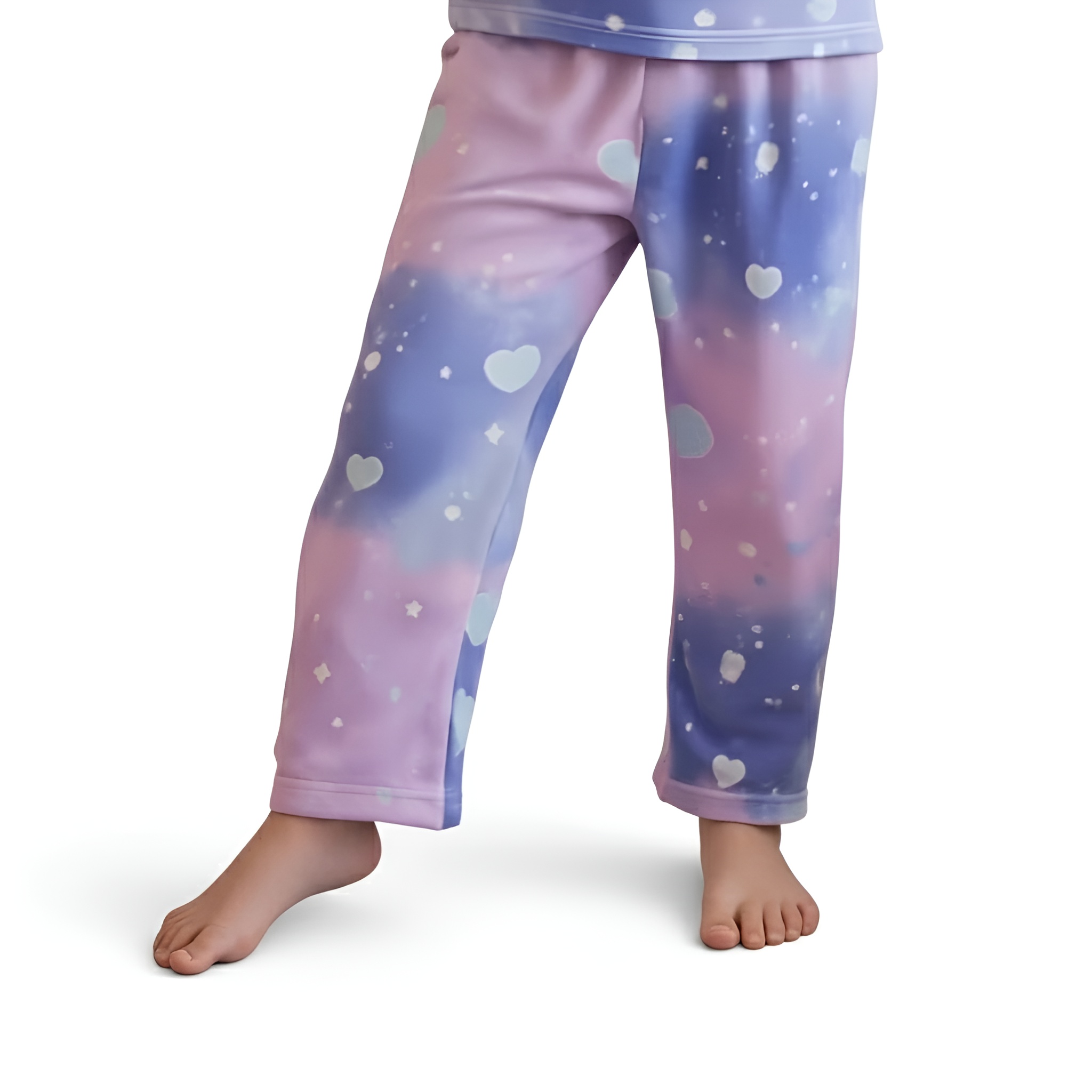 Retardant Night Light Cartoon Print Pajama Set For Girls