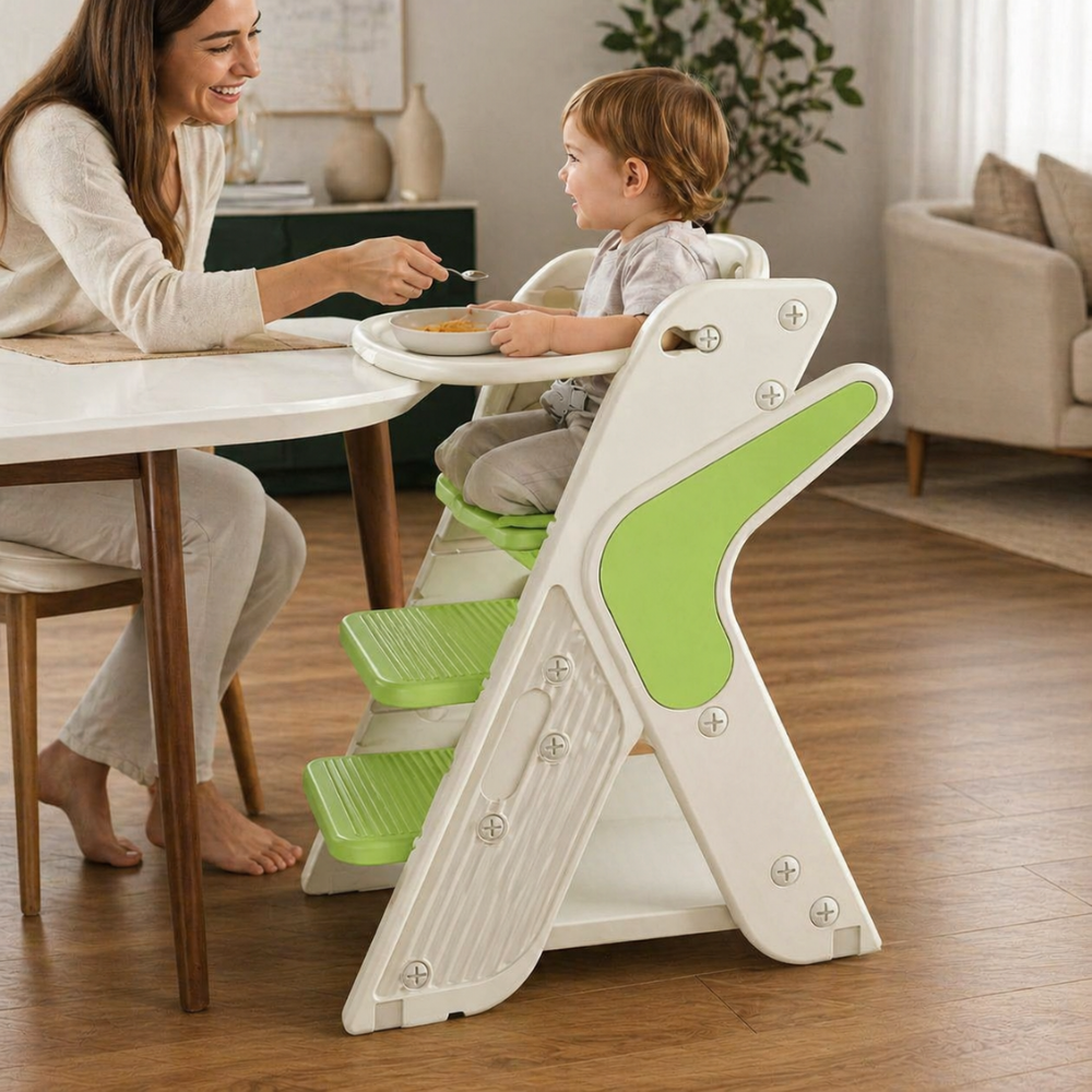 3in1 Convertible High Chair And Learning Tower For Kids Toddler Booster Seat Antislip Step Stool