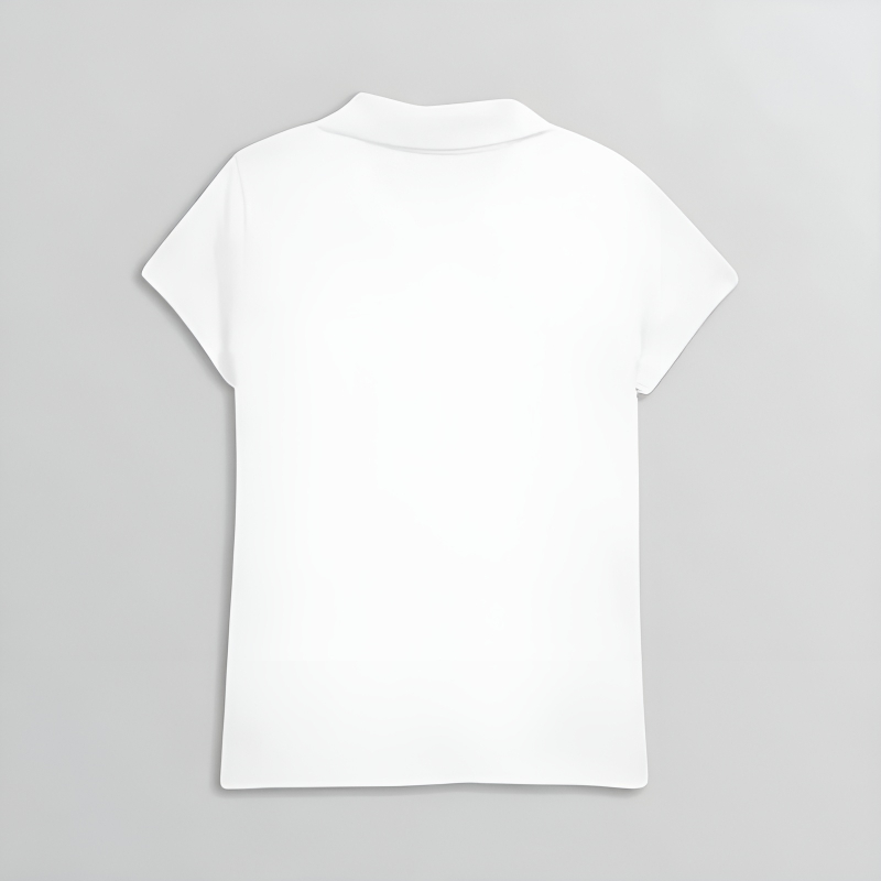 School Uniform Jersey Knit Polo Shirt For Girls