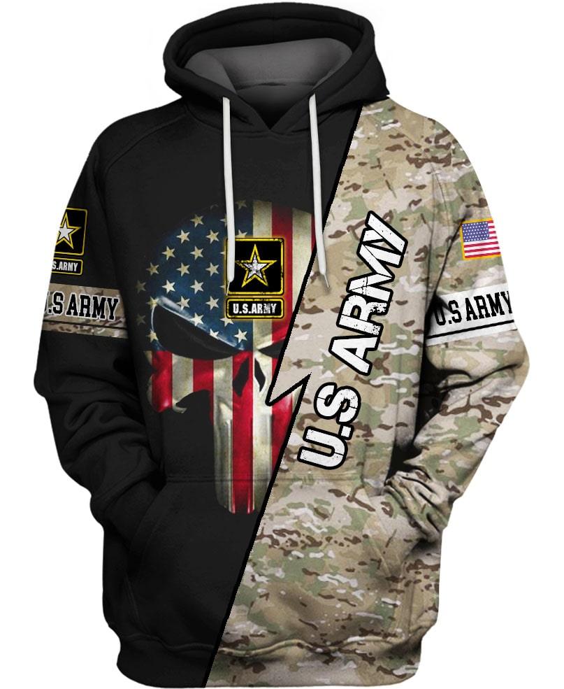 United State Army Printed Hoodie - Children Pajamas