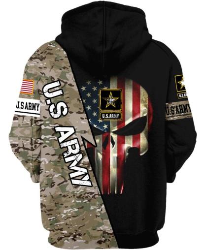 United State Army Printed Hoodie - Children Pajamas