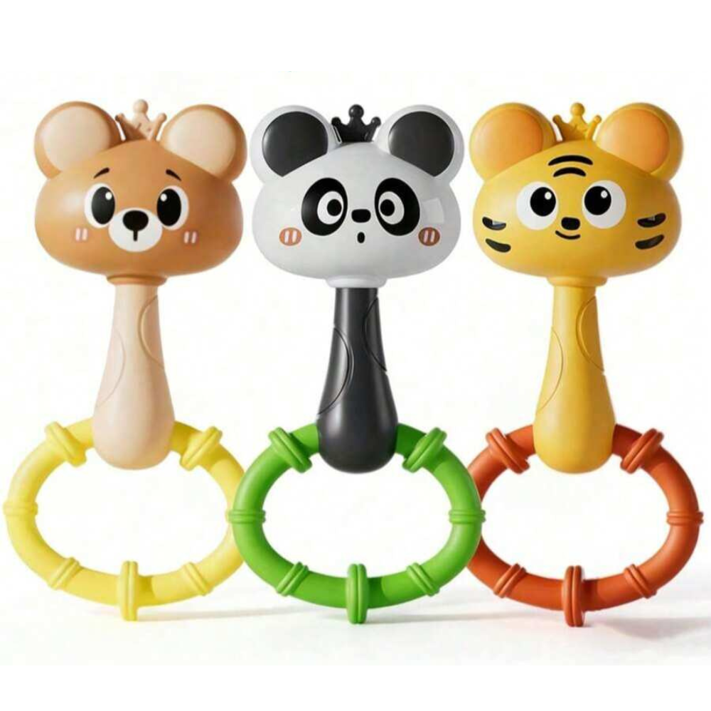 Manual Shake Baby Rattle Learning Toy For Infants