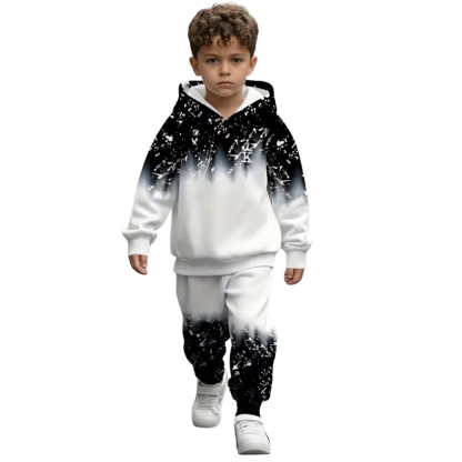 Stylish Hoodie And Pants Set With For Boys