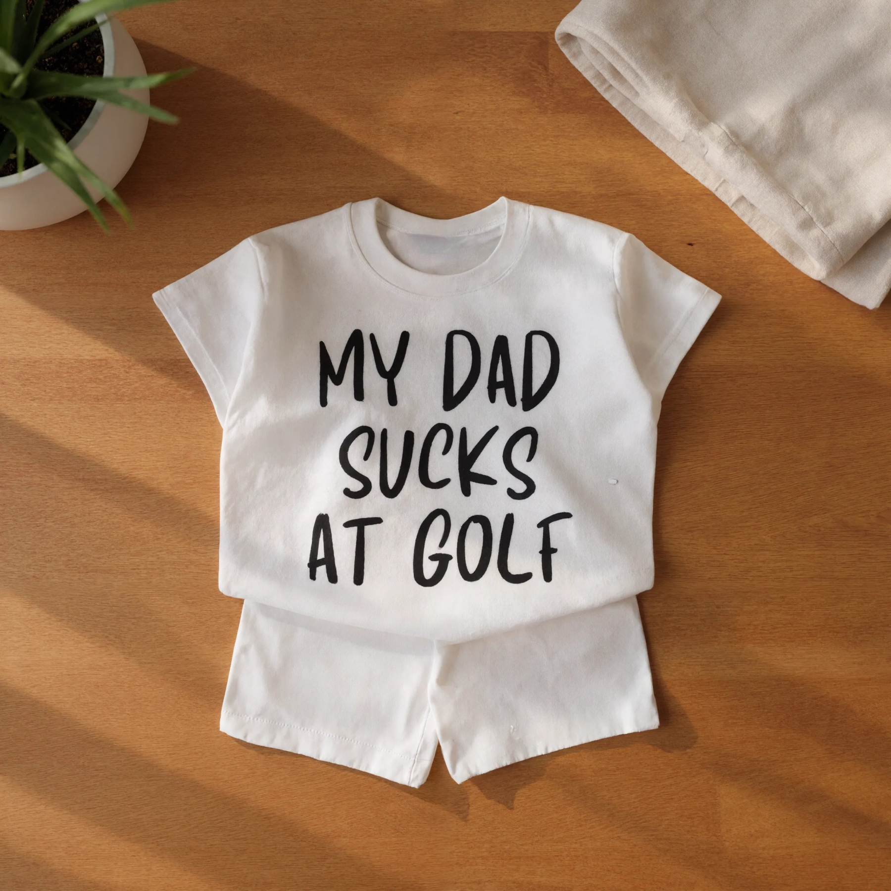 Baby Vertical Striped Cotton 2 Piece Outfit Set