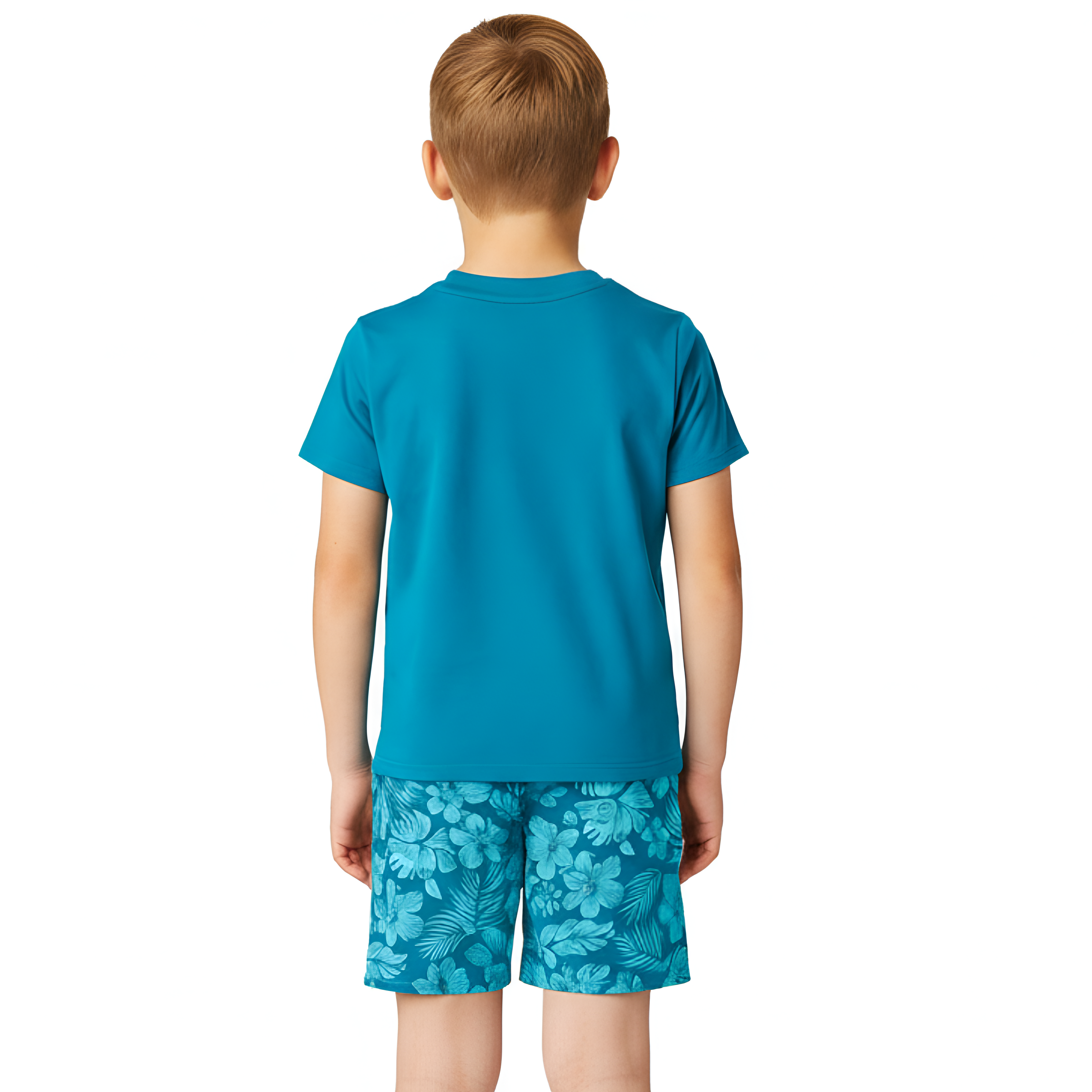 Tropical Patterned Henley Sleepwear Pajamas Set