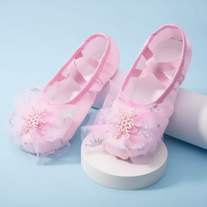 Soft Fabric Dance Shoes For Girls Daily Practice