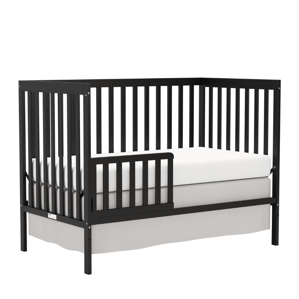 5 In 1 Convertible Toddler Bed In Natural Pinewood for Nursery