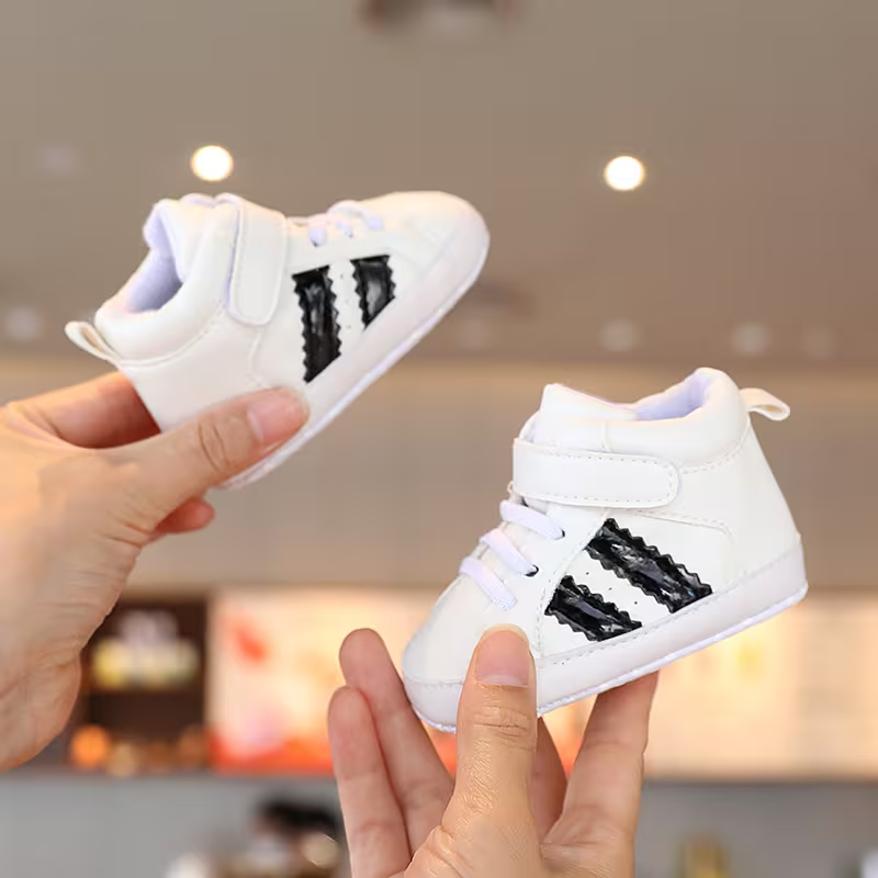 Baby Mid Top Strap Sneakers