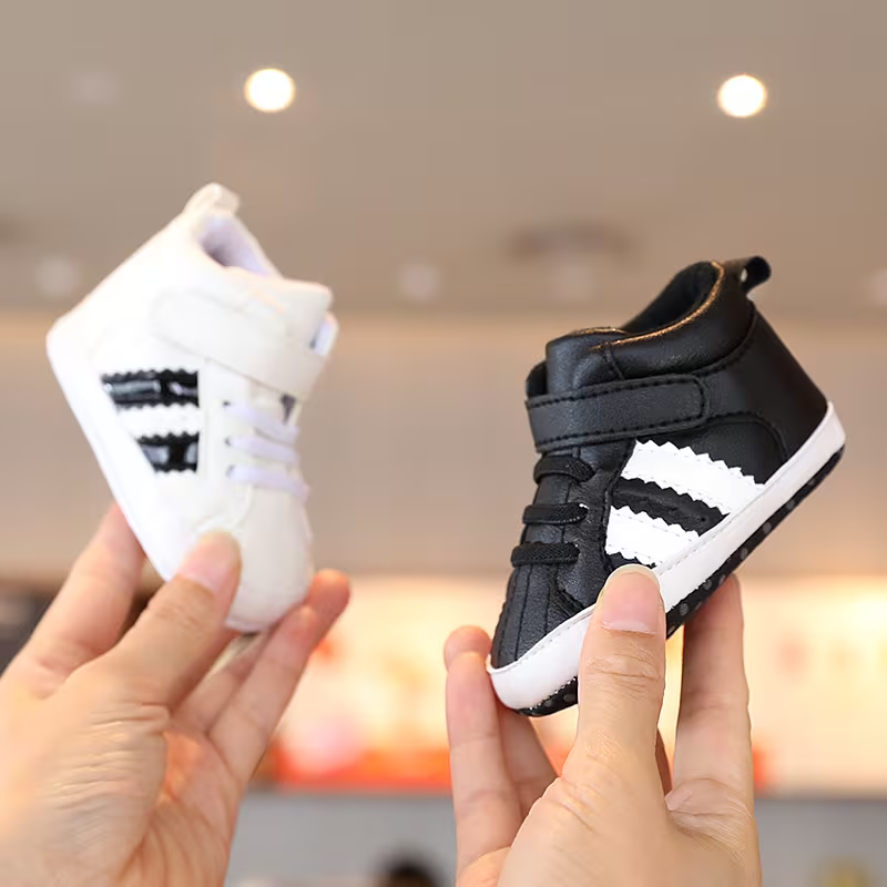 Baby Mid Top Strap Sneakers