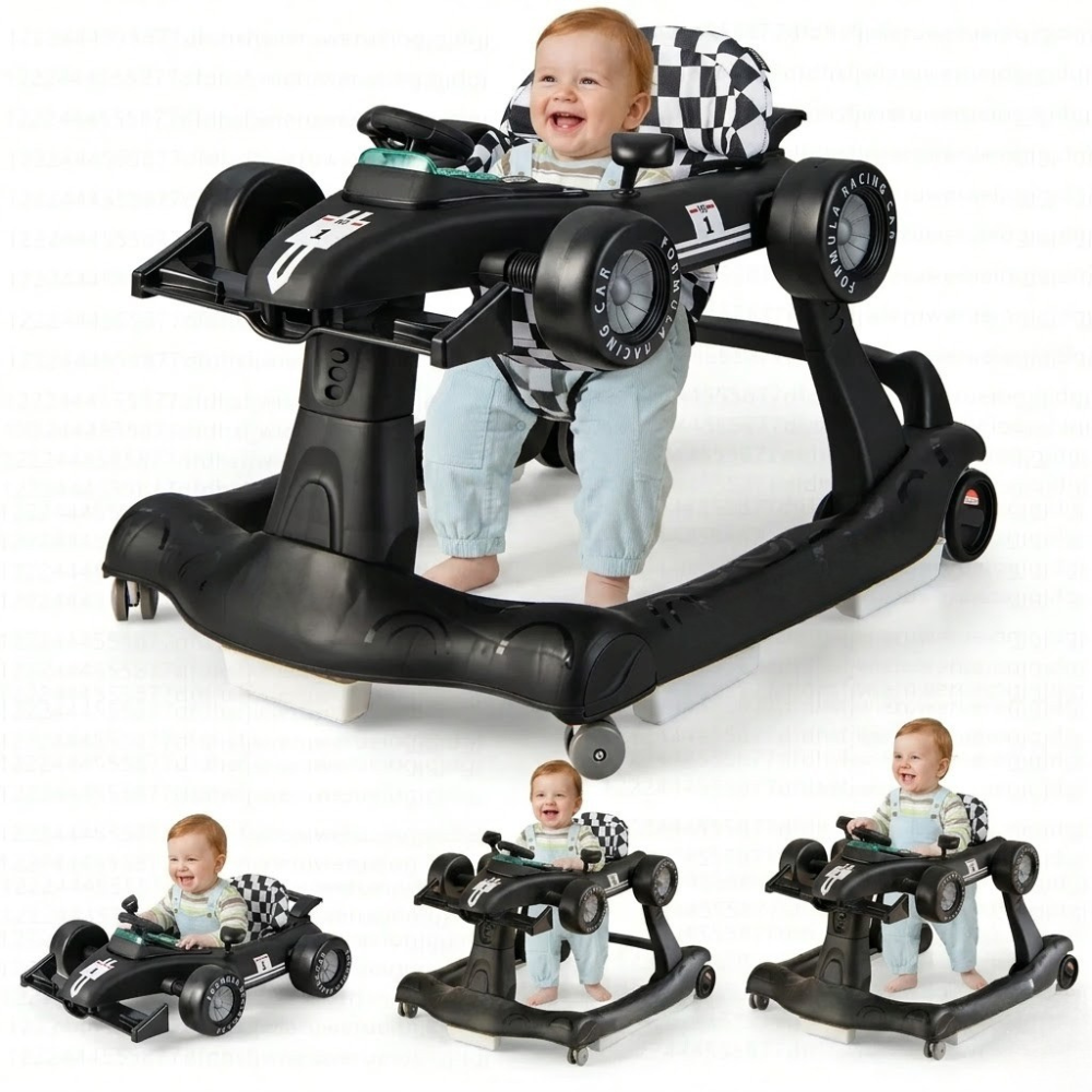 4-in-1 Foldable Adjustable Baby Activity Walker
