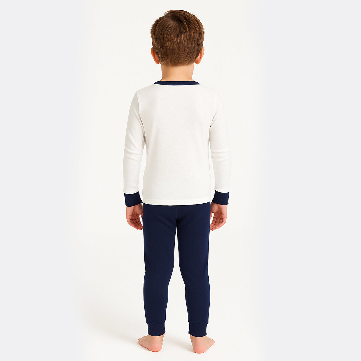 4 Piece Striped And Dinosaur Print Pajamas Sleepwear Set