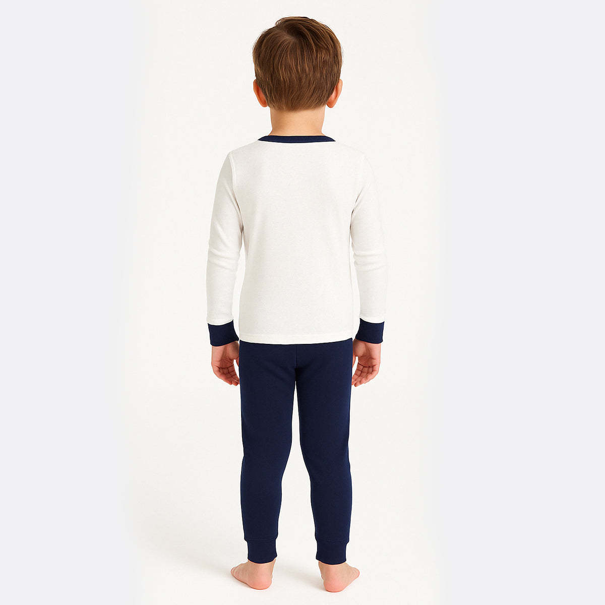 4 Piece Striped And Dinosaur Print Pajamas Sleepwear Set