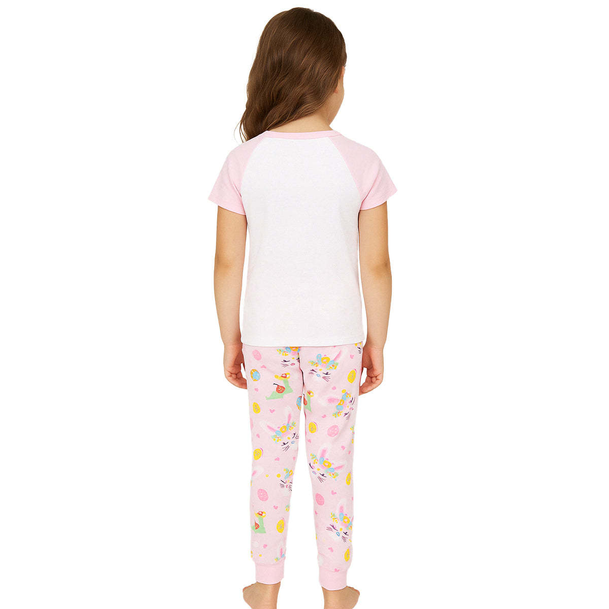 Bunny Floral Print Snug Fit Pajama Sleepwear
