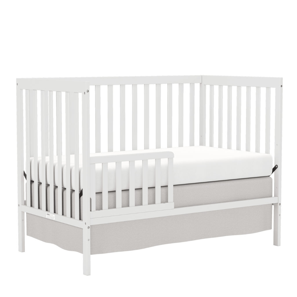 5 In 1 Convertible Toddler Bed In Natural Pinewood for Nursery