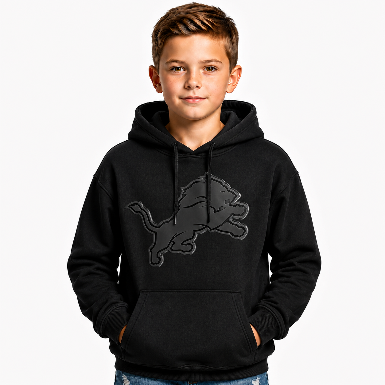 Detroit Lions Back In Tone Pullover Hoodie For Kids