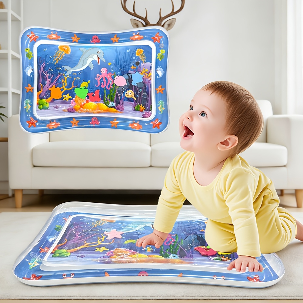 Inflatable Dolphin Crawling And Sensory Activity Mat