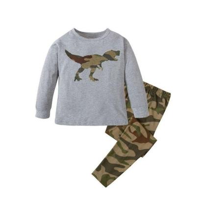 Camouflage Dino Pajama Set - Children Pajamas
