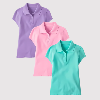 Pack Of 3 Short Sleeve Pique Shirt