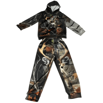 Casual Hoodie And Pants Set For Boys