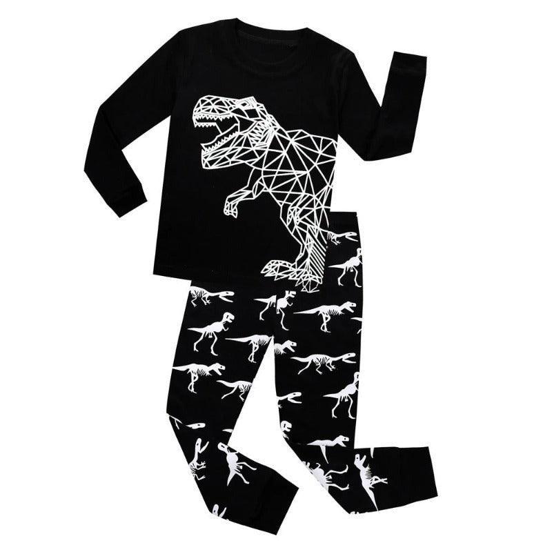 Geometric Dinosaur Pajama Set - Children Pajamas