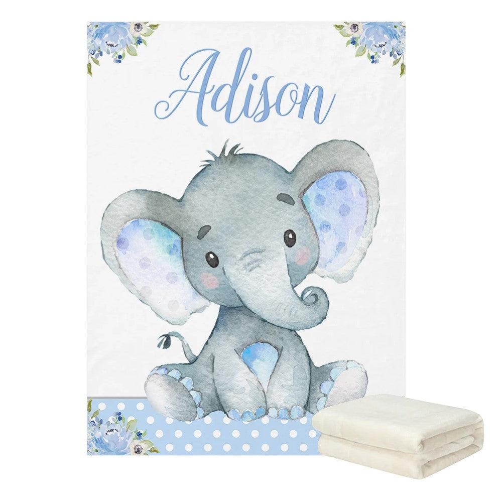 3 Pieces Elephant Custom Bedding Set-Children Pajamas