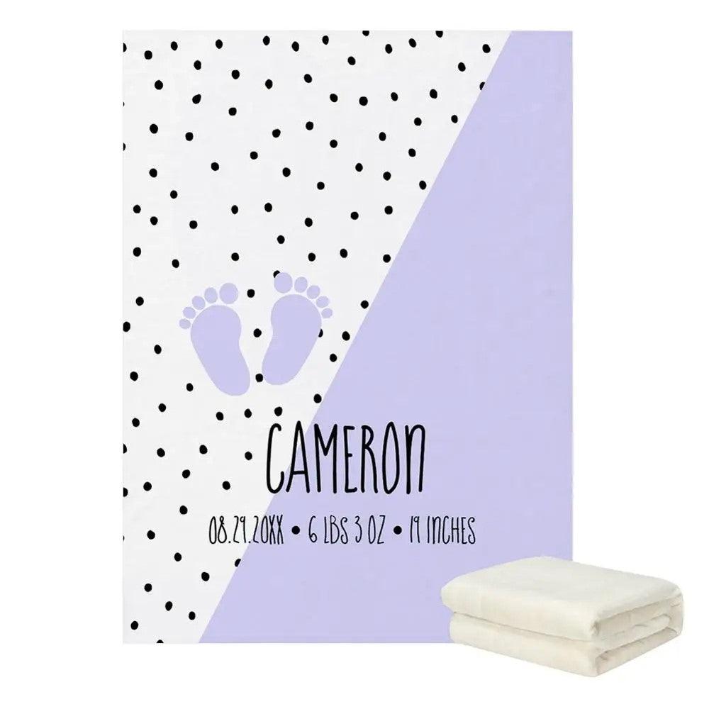 Birth Stats Personalized Blanket-Children Pajamas