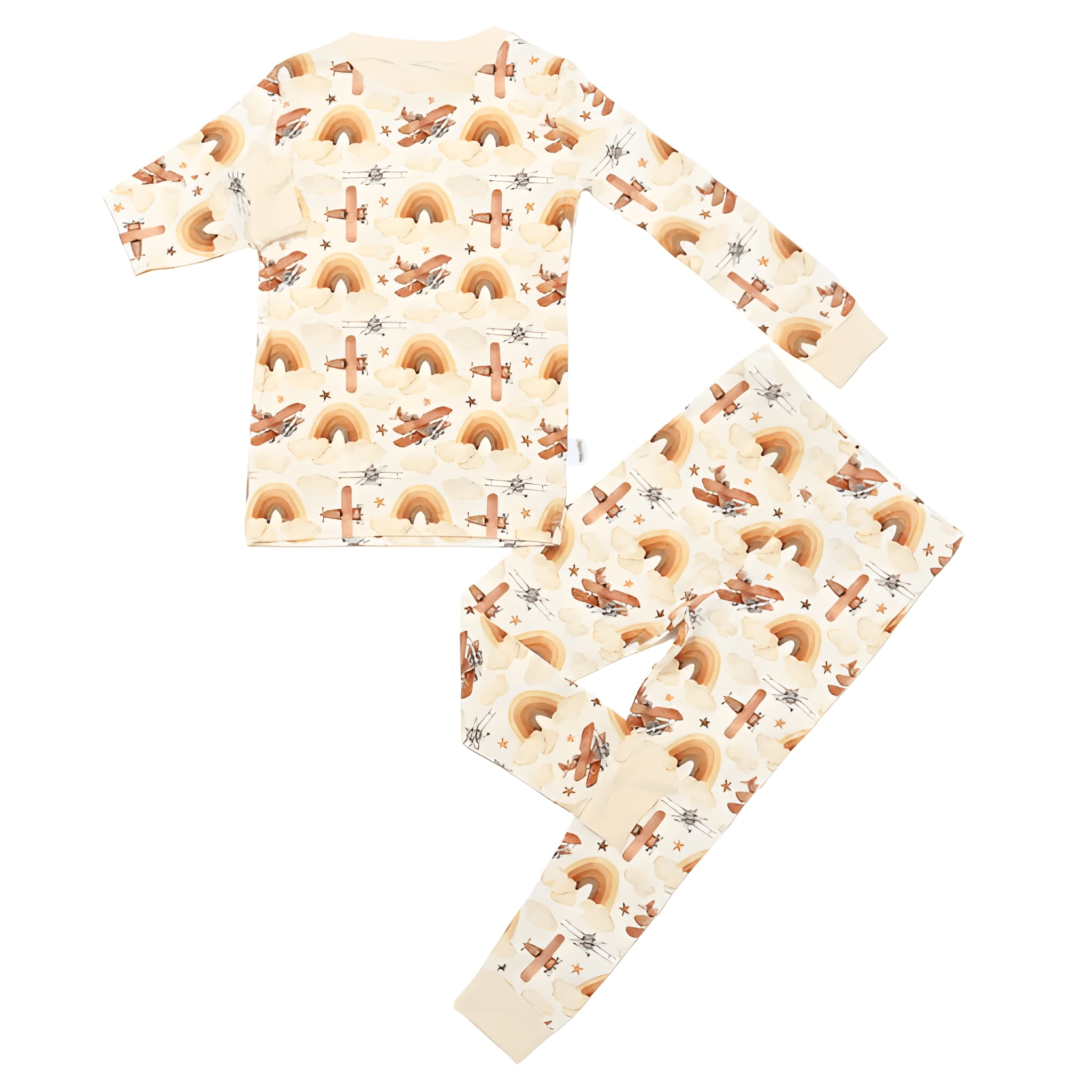 Neutral Skies Two Piece Pajama Set