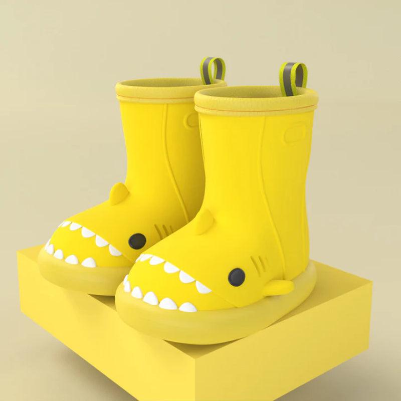 Shark Themed Rain Boots Fun and Functional Footwear-Children Pajamas