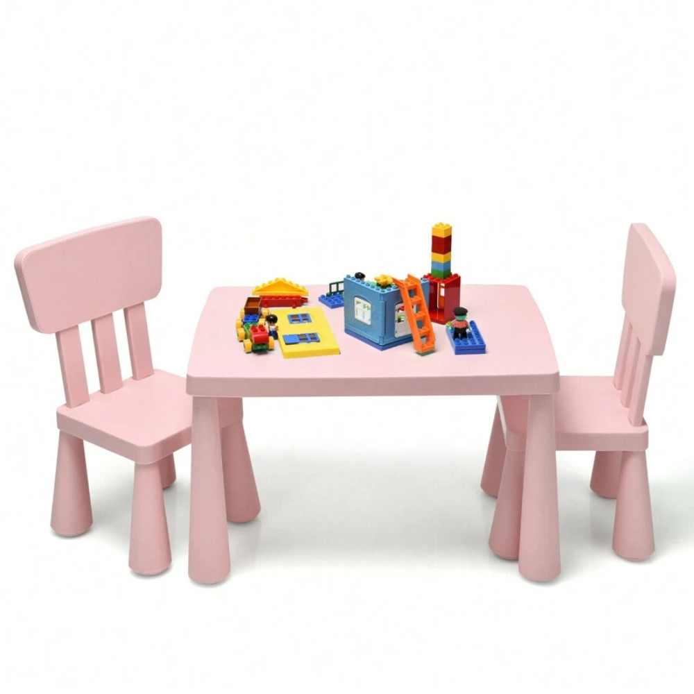  Kids Table 2 Chairs Set Toddler Activity Play Dining Study Desk Gift