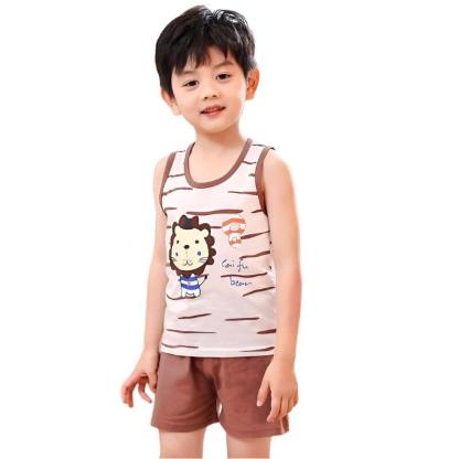Cartoon Lion Pajama Set - Children Pajamas
