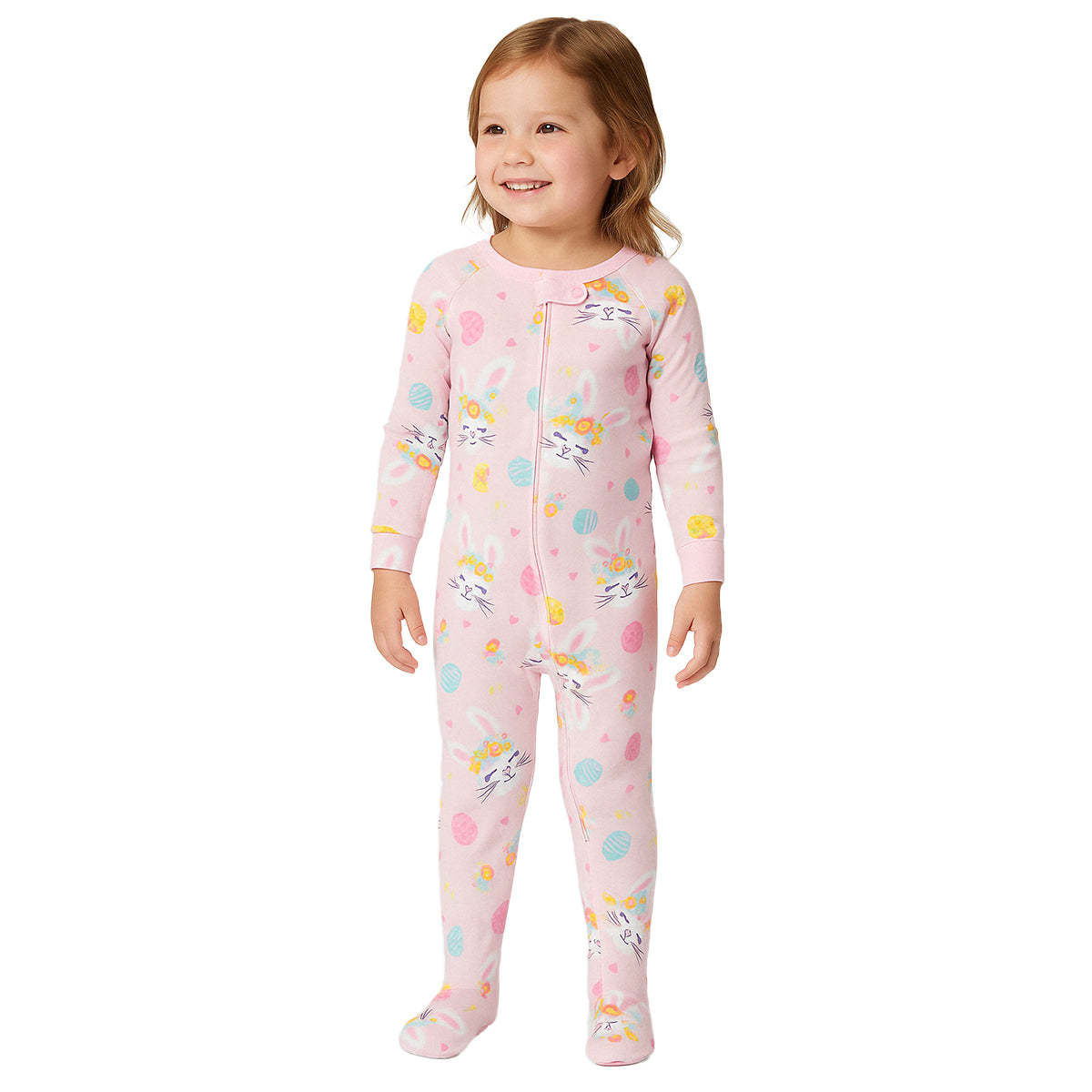 Bunny Floral Print Snug Fit Pajama Sleepwear