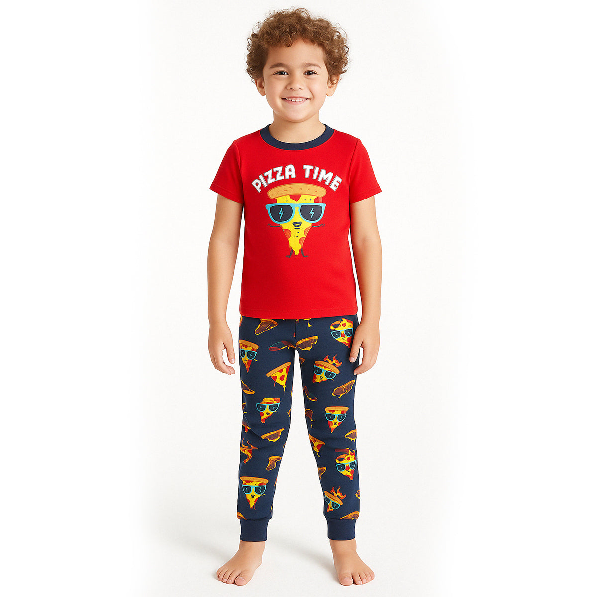 Light And Comfortable Graphic Printed Snug Fit Pajamas