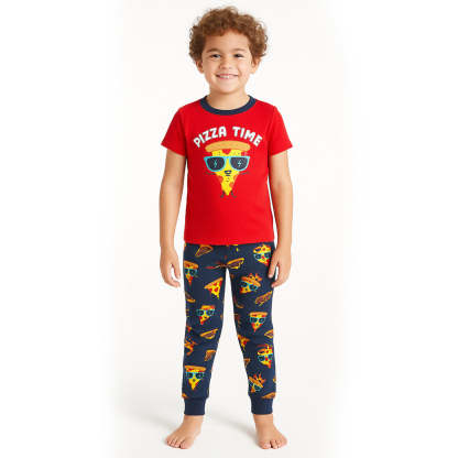 Light And Comfortable Graphic Printed Snug Fit Pajamas