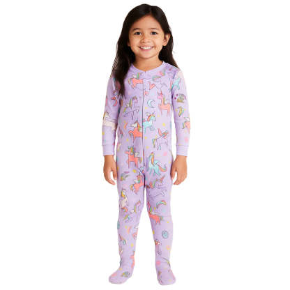 Bunny Floral Print Snug Fit Pajama Sleepwear