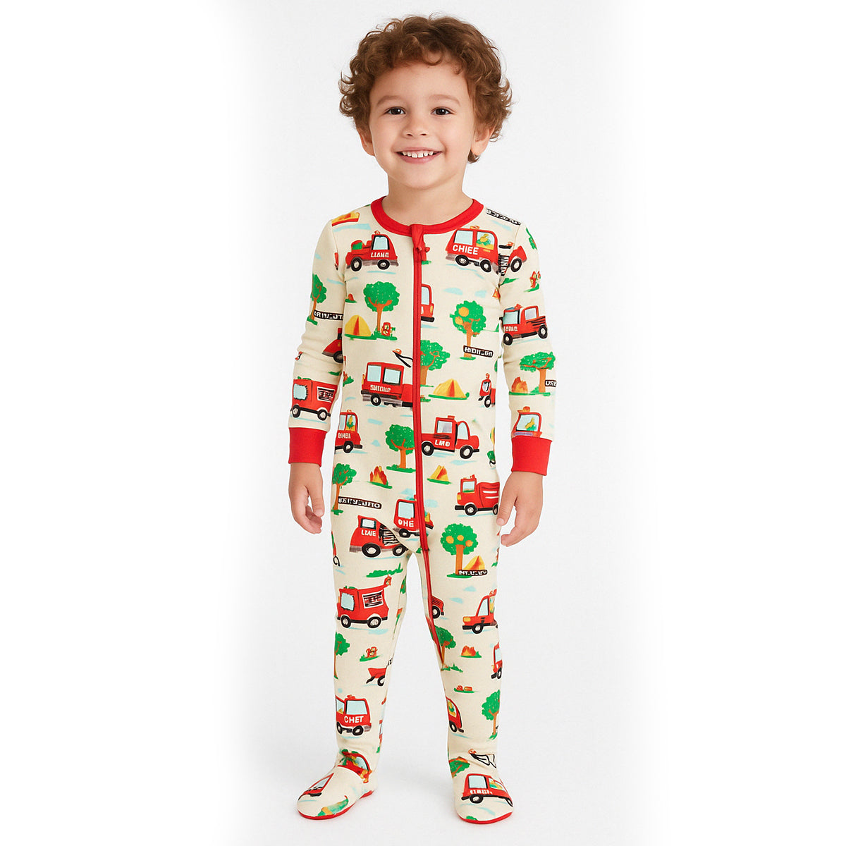Light And Comfortable Graphic Printed Snug Fit Pajamas