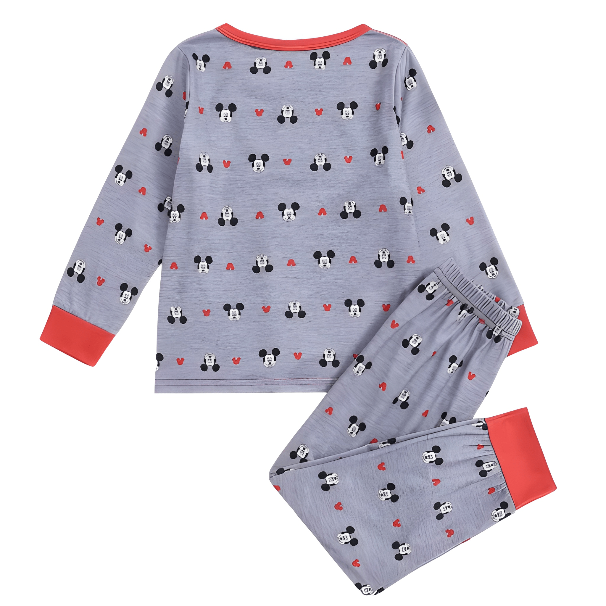 Mickey Print Flame-Retardant Fabric Fashion Pajama Set For Boys