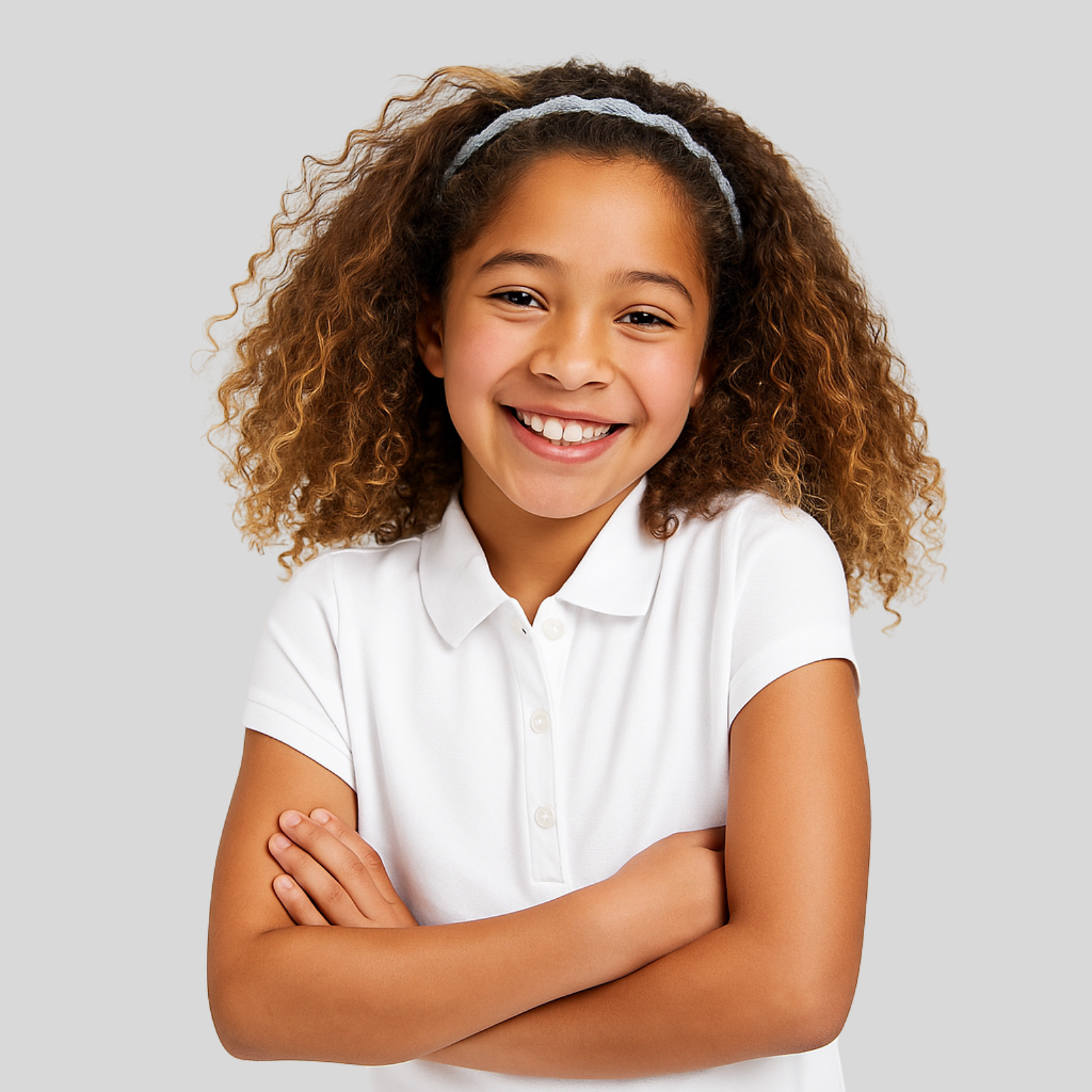 Girls Uniform Pique Polo