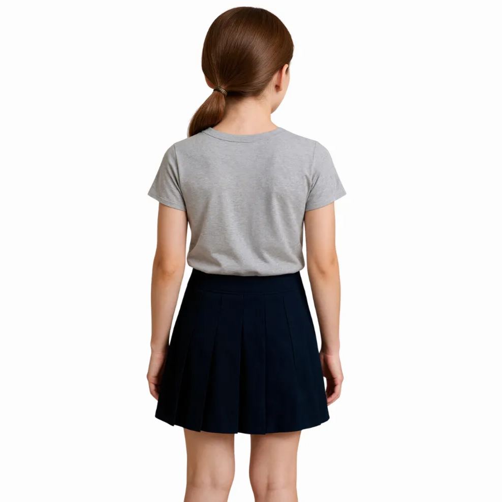 Girls Uniform Pleated Skort