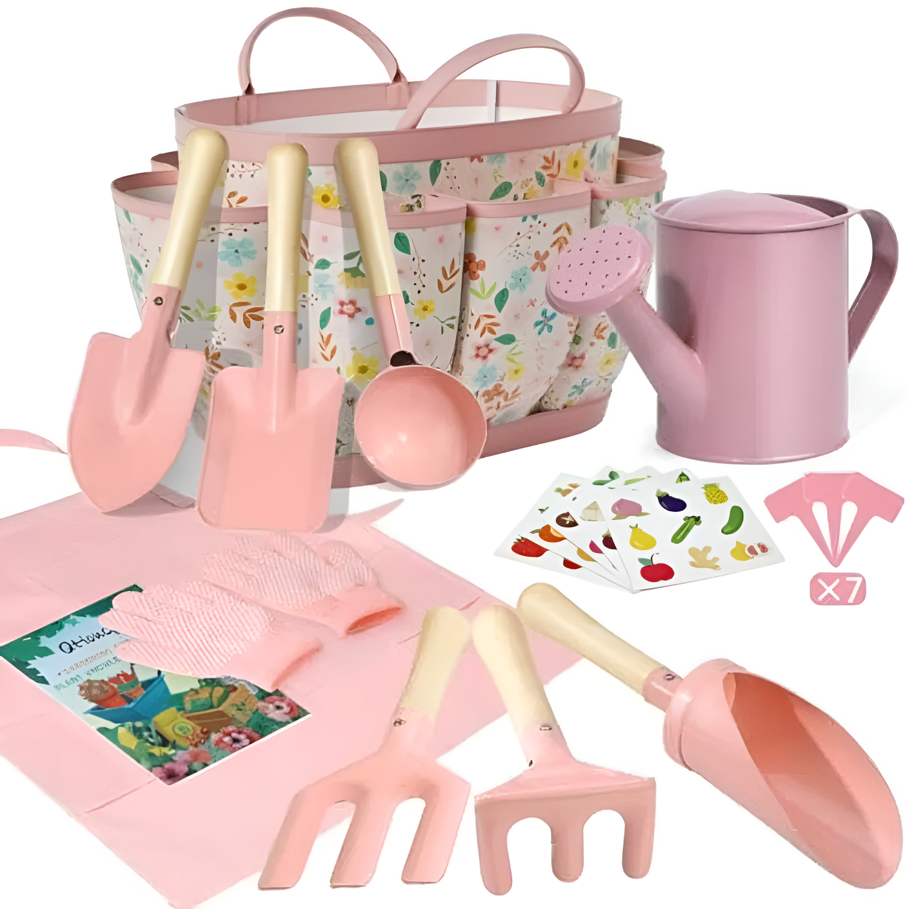Tools Set 14 Pcs Tote Bag Watering Can For Toddlers