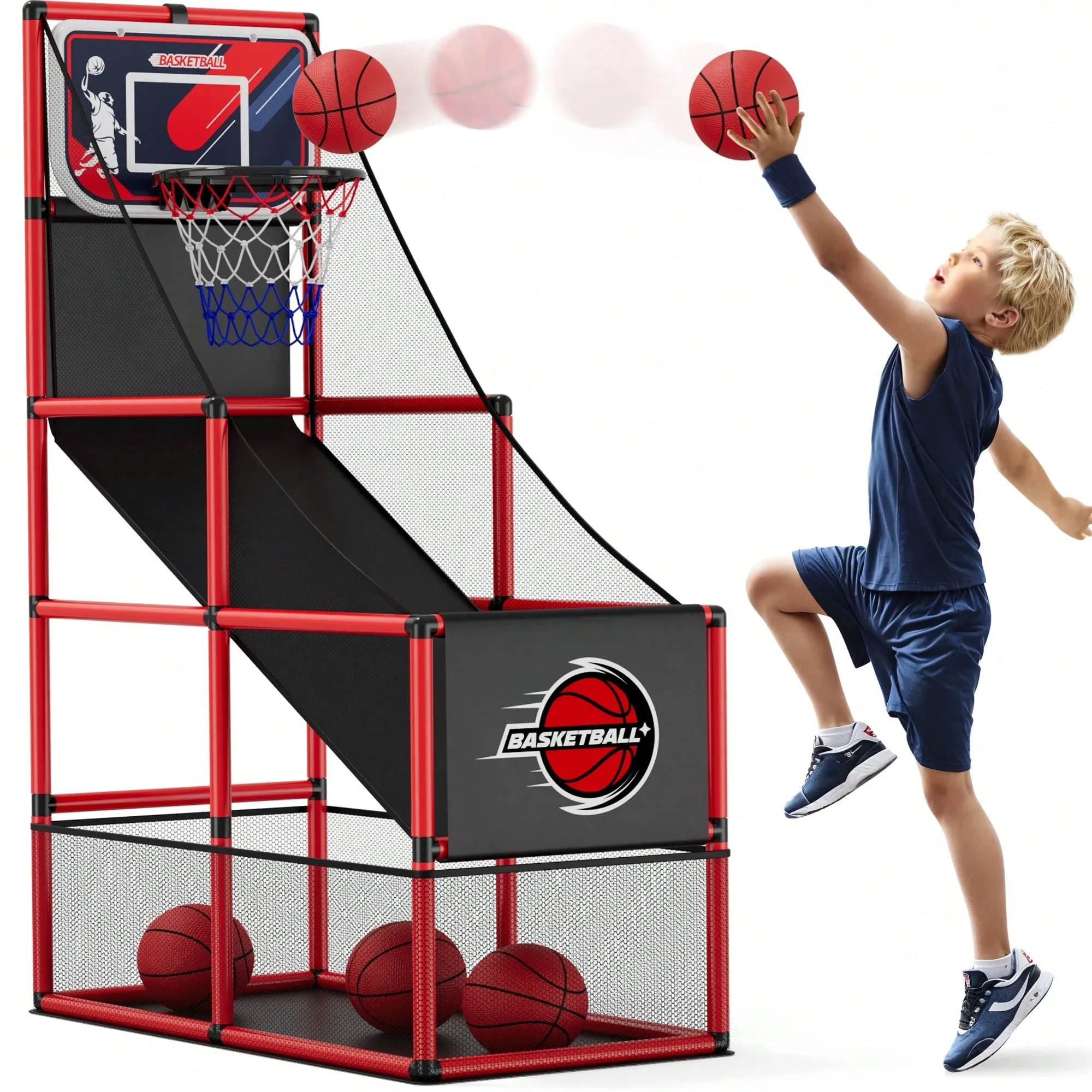 Basketball Arcade Game Indoor Outdoor Kids Basketball Hoop 