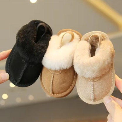 Casual Plush Lined Slippers For Infant With Soft Sole