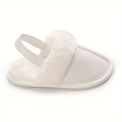 Casual Plush Lined Slippers For Infant With Soft Sole